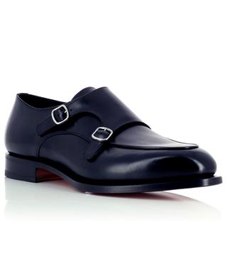 Monkstrap shoes in polished leather SANTONI