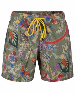 Exotic florals and animals print swim shorts ETRO