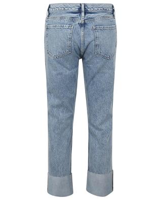 Le Piper Wide Cuff Richlake straight-leg jeans FRAME