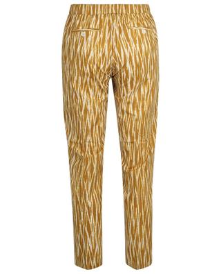 Paolo Yellow Lines printed cotton cigarette trousers HARTFORD