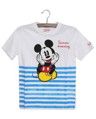 T-shirt garçon imprimé et brodé Mickey Stripes MC2 SAINT BARTH