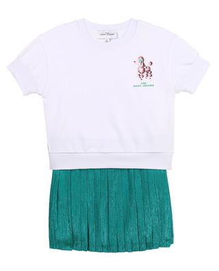 Girls' dress with short sleeves and poodle embroidery THE MARC JACOBS