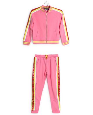 Girls' pink striped jogging suit with logo detail THE MARC JACOBS