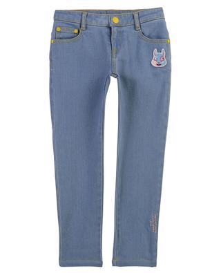 Bunny patch adorned slim fit girls' jeans THE MARC JACOBS