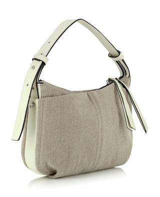 Erica canvas and leather shoulder bag GIANNI CHIARINI