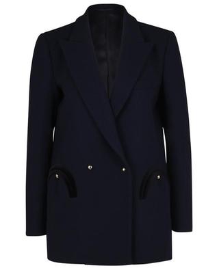 Resolute Navy double-breasted wool blazer BLAZE MILANO