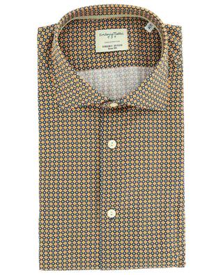 Lightweight cotton shirt with graphic pattern TINTORIA MATTEI