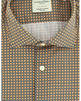 Lightweight cotton shirt with graphic pattern TINTORIA MATTEI