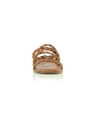Calypso lace-up flat sandals in braided nappa leather STUART WEITZMAN