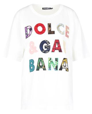 T-shirt oversize brodé logo Patchwork DOLCE & GABBANA