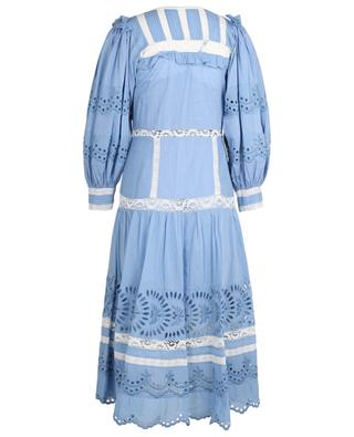 Titania cotton and lace midi dress LOVESHACKFANCY