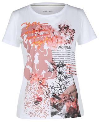Wonderful floral patchwork print T-shirt MARC CAIN