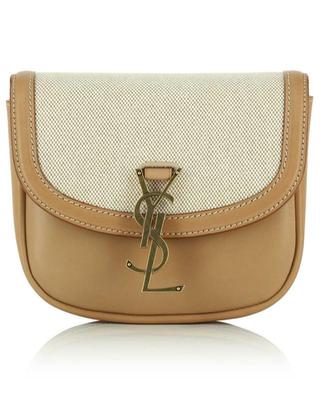 Kaia Small smooth leather and canvas bag SAINT LAURENT PARIS