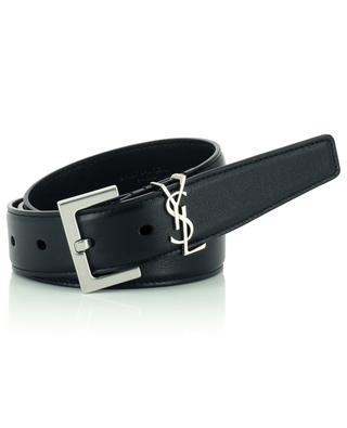Monogram smooth leather belt SAINT LAURENT PARIS