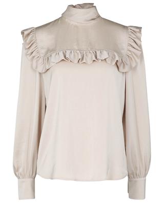 Satin blouse with necktie and ruffles SEE BY CHLOE