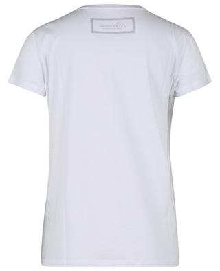 T-Shirt mit Print und Kristallen Fliegendes Trapez PRINCESS