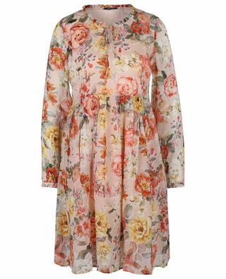 Robe courte ample imprimée Vintage Flower PRINCESS