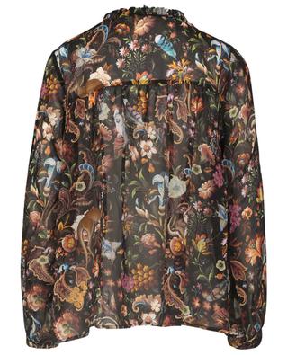 Dark Flowers long-sleeved floral blouse PRINCESS