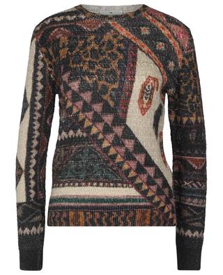 Wool blend knitted jumper with ethnic graphic pattern ETRO