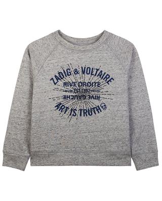 Fame girls' crewneck sweatshirt ZADIG & VOLTAIRE
