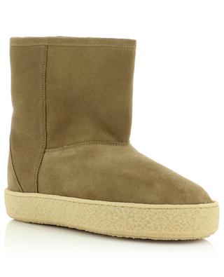 Frieze flat fur lined suede ankle boots ISABEL MARANT