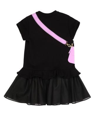 Short sleeve dress with handbag print for girls FENDI
