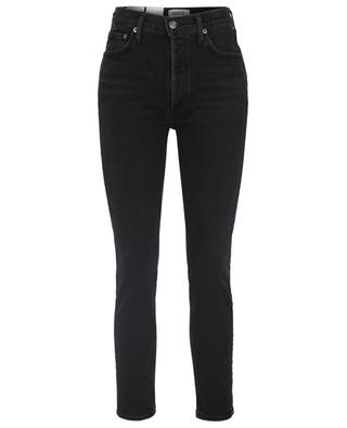 Bio-Slim-Fit-Jeans mit hohem Bund Nico Compilation AGOLDE