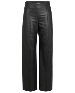 Large high-rise trousers in nappa leather VINCE