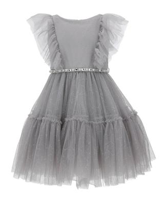 Tulle dress with sequins for girls MONNALISA