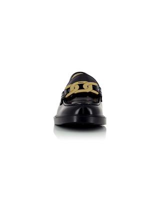 Chain detail adorned leather loafers TOD'S