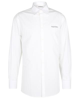 Men's Garden embroidered long-sleeved cotton shirt VALENTINO