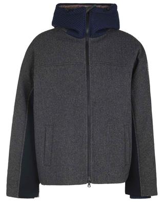 Hooded patchwork peacoat VALENTINO