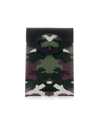 Pocket Phone Case Mangrove canvas and leather shoulder bag BURBERRY