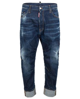 Combat Jean loose cropped distressed jeans DSQUARED2