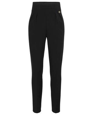 Viscose jersey high-rise skinny fit trousers TWINSET
