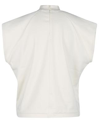 T-shirt boxy en coton bio Verona SL High-Neck Vanilla Ice REMAIN BIRGER CHRISTENSEN