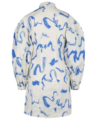 Gemma Palace Blue Comb mini shirt dress in organic cotton REMAIN BIRGER CHRISTENSEN