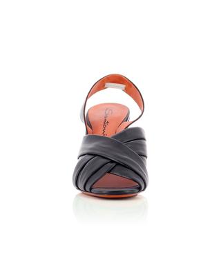 Nappa leather sandals with block heels 90 SANTONI