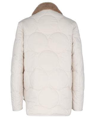 Dot quilted jacket with faux fur collar AKRIS PUNTO