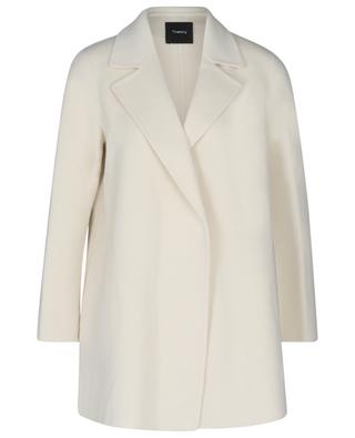 Clairene open wool and cashmere coat THEORY