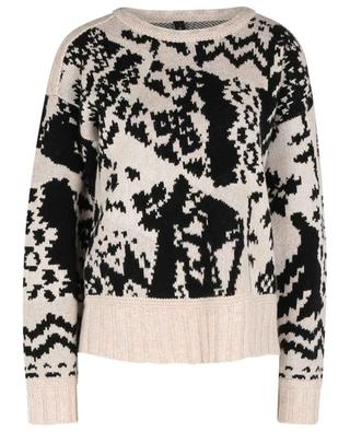 Pull jacquard patchwork MARC CAIN