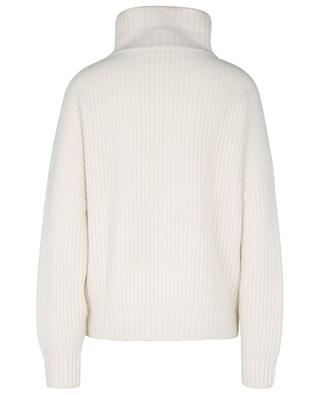Tierra loose rib-knit cashmere jumper with stand-up collar LOULOU STUDIO