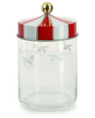 Circus - H19 cm hermetic glass jar ALESSI