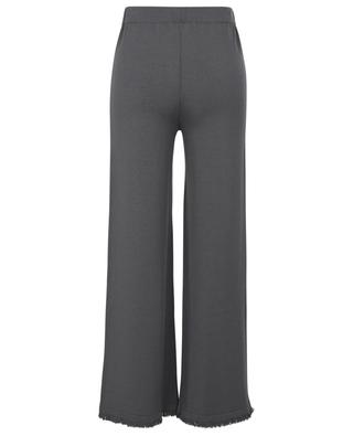 Cefeo Ontaria fringed wide-leg knit trousers FEDELI