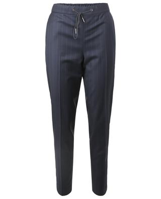Gubbio tapered Jogging Fit trousers in striped wool FABIANA FILIPPI