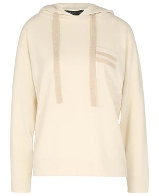 TERRA stripe detail adorned hooded cashmere jumper FABIANA FILIPPI