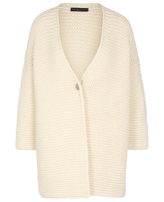 TERRA chunky cashmere knit coat with 3/4 sleeves FABIANA FILIPPI