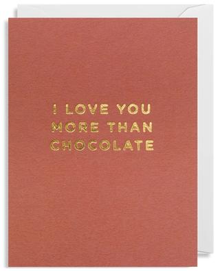 Carte postale I Love You More Than Chocolate LAGOM DESIGN