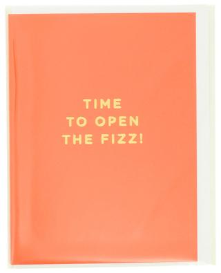 Time To Open The Fizz! post card LAGOM DESIGN