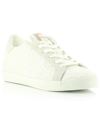 Lexi Eagle glitter covered leather sneakers KURT GEIGER LONDON